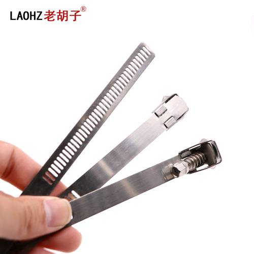 Wholesale Old Man's 304 Living Fastener Steel Straps 14mm Steel Collar Screw Fixer Bridge Cover Metal