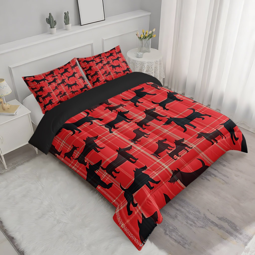 TEMU / JIT transfronterizo lindo pequeño perro salchicha impresión digital 3D 180gms colcha colcha almohada conjunto suministro directo de fábrica