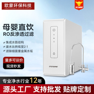 Reverse Osmosis Water Purifier for Home Direct Drinking 400g Kitchen-Style Tap Water Filtration and Descaling Water Purifier Filter with Sterilization