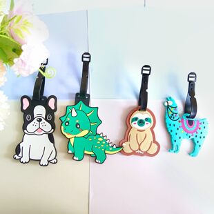 Cartoon luggage tag PVC, pendant, suitcase, anti-theft