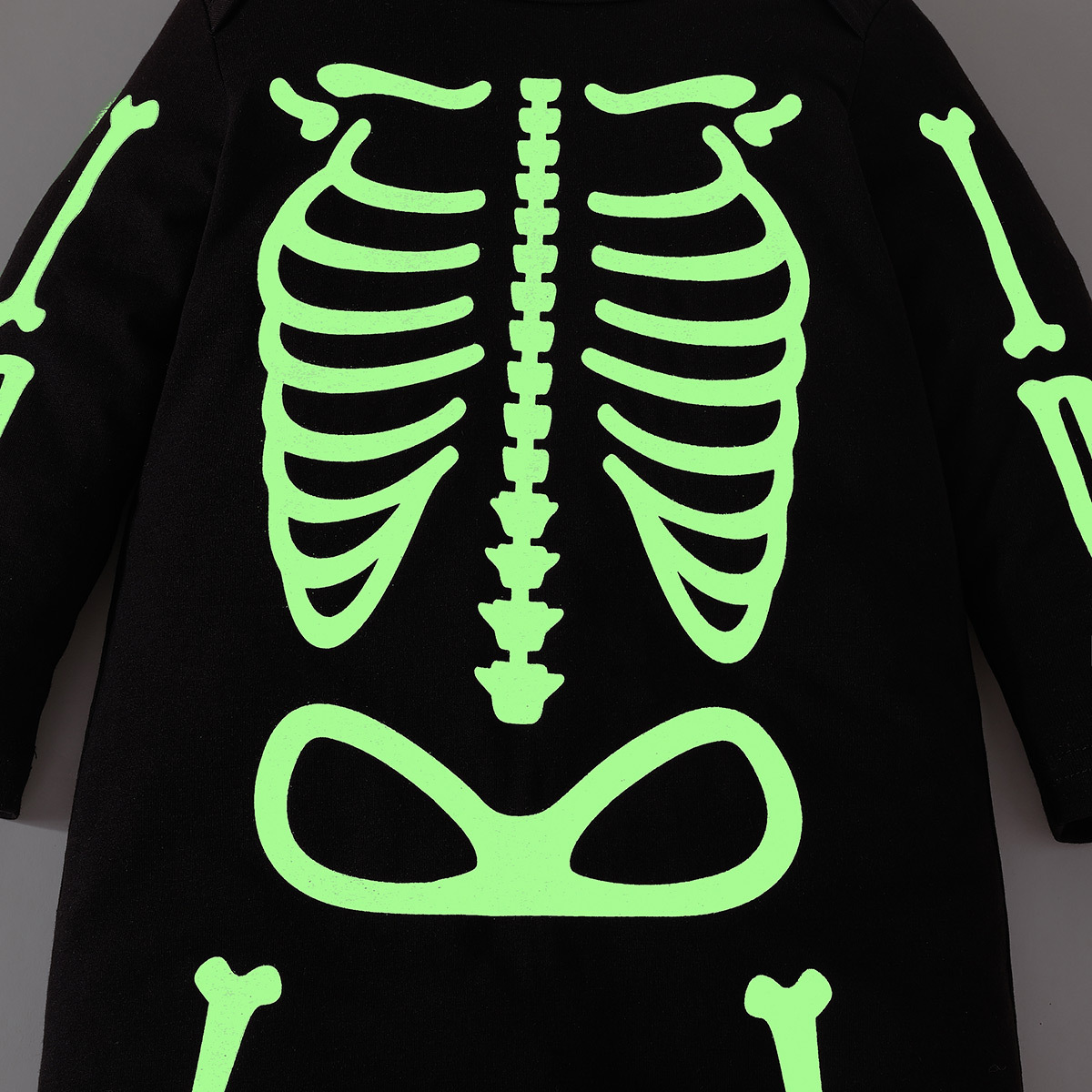 Baby Skeleton Jumpsuit With Glowing Effect For Halloween Party_voghion.com