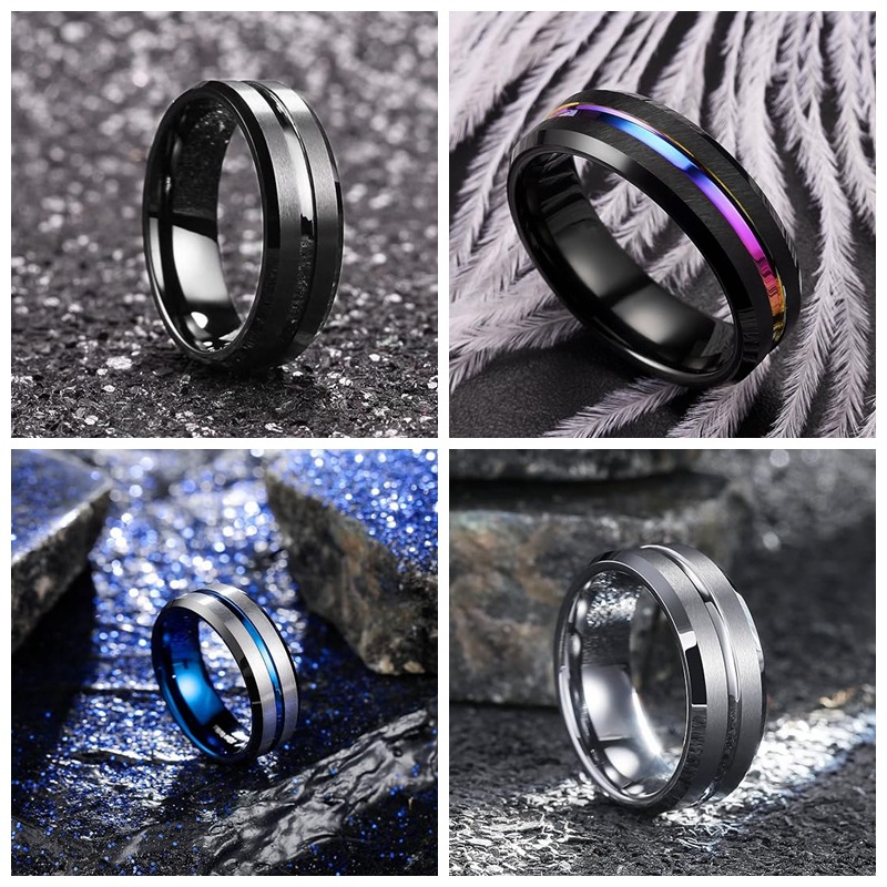 Matte fashionable wedding ring
