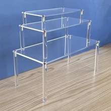 亚克力透明桌面展示架柜子u型增高架包包手办分层隔板置物架
