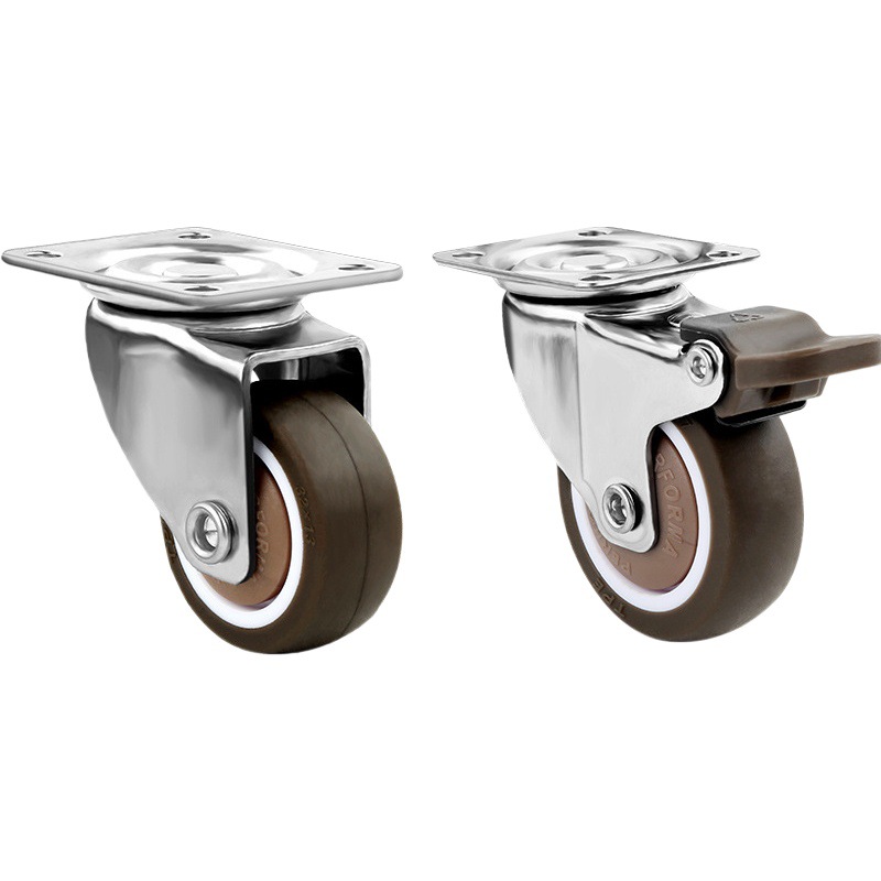 Factory direct 1 inch mute small universal wheel tatami drawer pulley cabinet roller orientation wheel rubber wheel