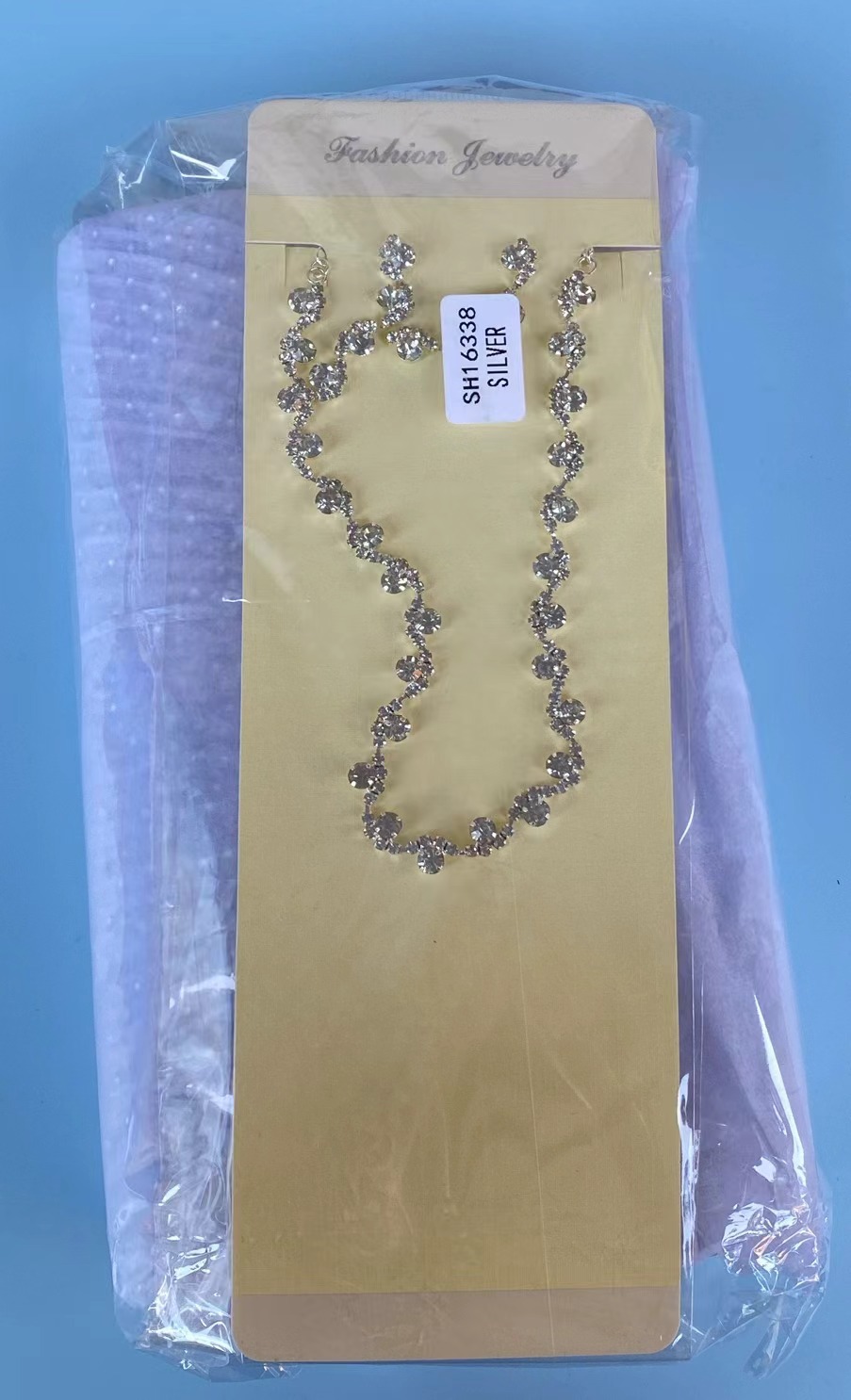 Inlay Design Elegant Simple Style Solid Color Rhinestone Inlay Rhinestones Women's Earrings Necklace