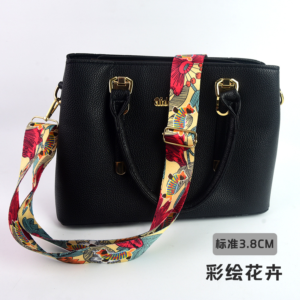 Bolso bandolera con accesorios ultra anchos, bolso de color, correa gruesa, correa de repuesto alargada, correa de hombro de bolso universal ajustable