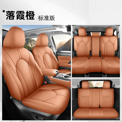Modelə uyğun (Original) oturacaq örtükləri Toyota Highlander Seat Covers, 7-Seater - sunset-orange-seven-seater-standard-edition-22-26-highlander