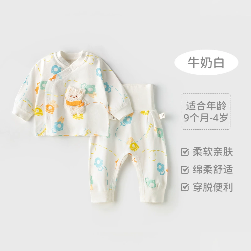 Детский хлопковый набор на newborn для мужчин и женщин, термобелье девочки