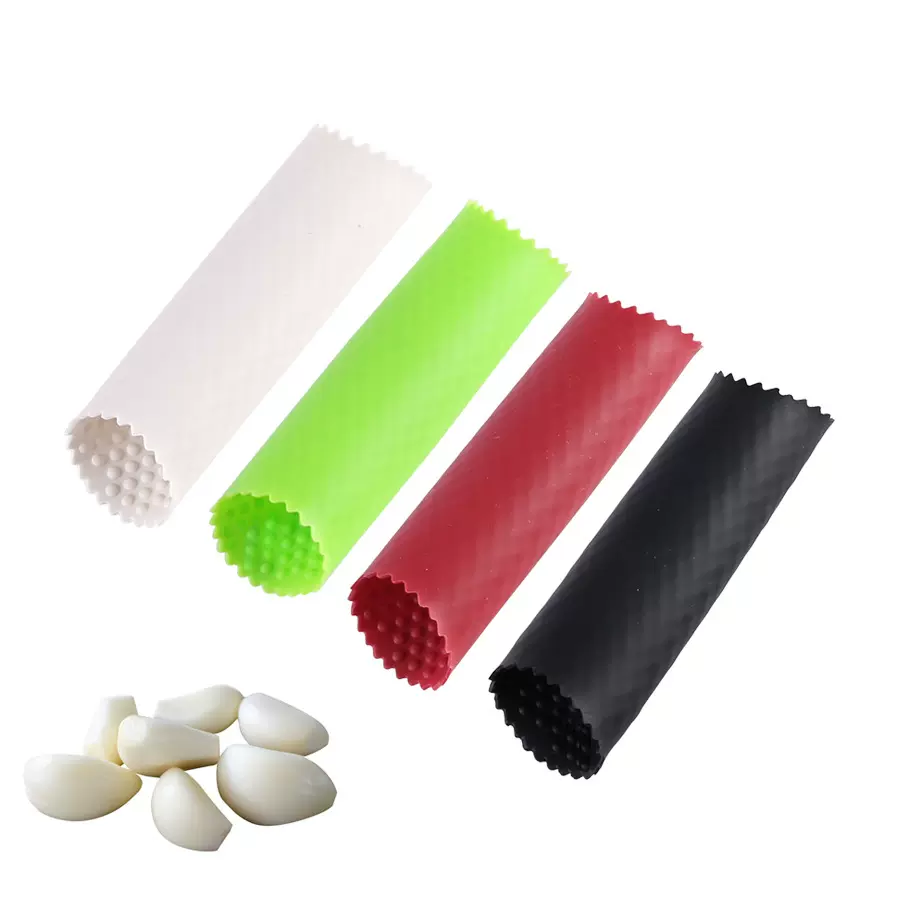 新款直筒圆点剥蒜器家用手动压大蒜去皮器创意厨房小工具搓皮筒