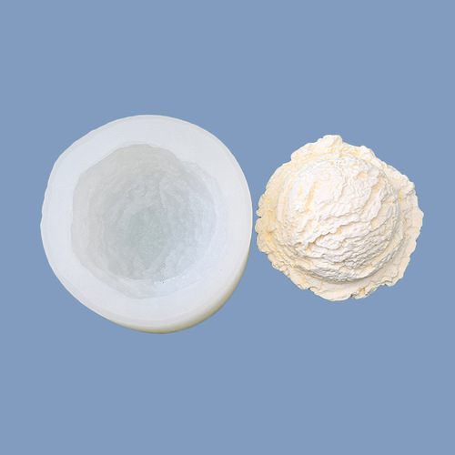 Ice Cream & Popsicle Ball Scented Candle Silicone Mold | DIY Cake Decorations | Soap & Plaster Mold