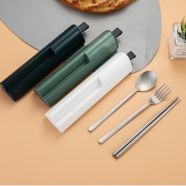 Ultra-light portable pure titanium fork spoon chopsticks outdoor household titanium alloy spoon camping picnic tableware suit