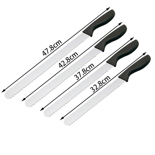Stainless Steel Bread Knife Saw Tooth Knife Baking Cut Bread Cake Slice Sandwich Toast Cutting Knife Household Tools 