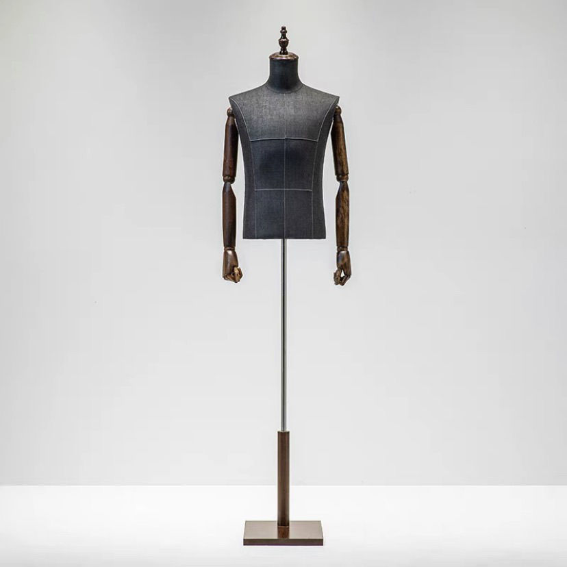 Maniquí Masculino de Busto de Polietileno para Tienda de Ropa