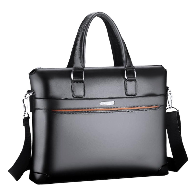 Men's Horizontal Handbag, Business Briefcase, Large-Capacity Shoulder Bag, Fashionable Backpack, Cross-Border Travel Business Bag
