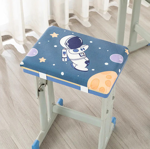 2024 Memory Foam Thickened Student Cushion Rectangular Cartoon Chair Butt Cushion Stool Cushion Classroom Children's Bench
