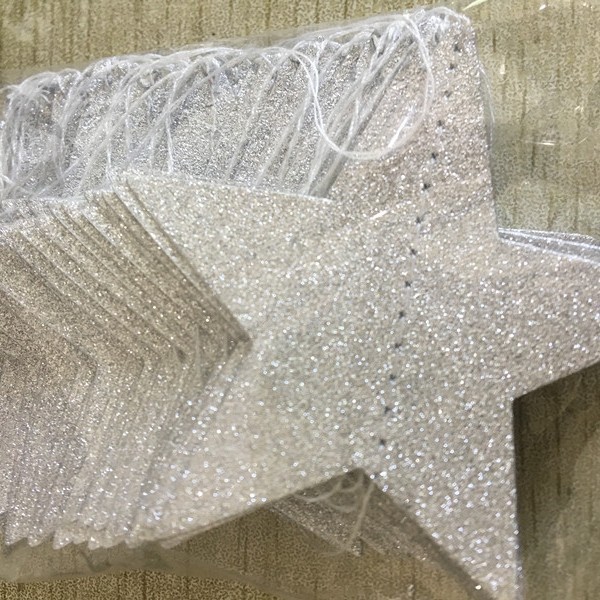 Estrella de cinco puntas en forma de corazón guirnalda colgando cuerda boda cumpleaños ESTRELLA DE Navidad colgante decoración cadena de papel tridimensional tire bandera colgante Adorno