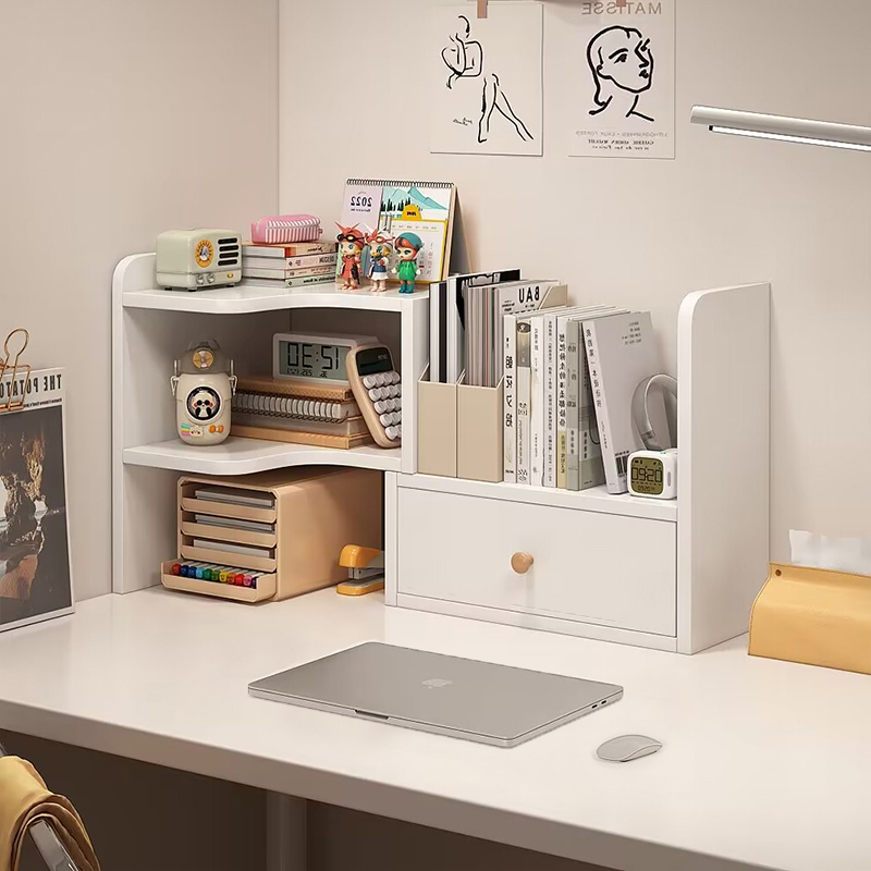 Estante de almacenamiento de escritorio de oficina Estante de acabado multicapa en la estación de agujero de placa Estante pequeño para almacenar artefactos mágicos en el escritorio de los estudiantes