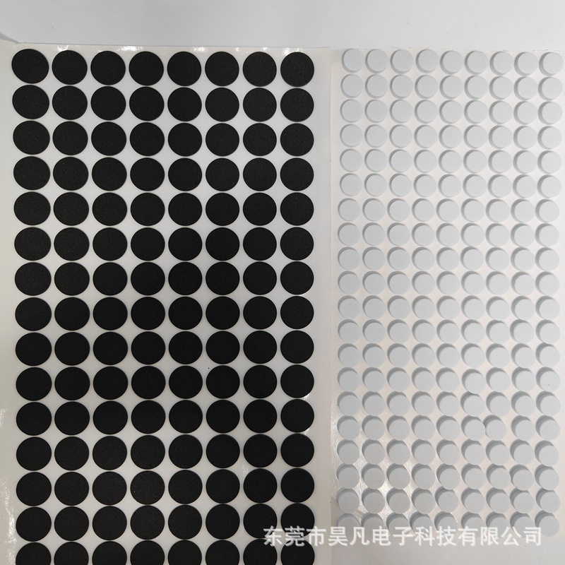 Eva Foot Pads, Eva Rubber Pads, Round Self-Adhesive Eva Sponge Pads with Adhesive Backing, Black Eva Anti-Slip Pads, Shock Absorption