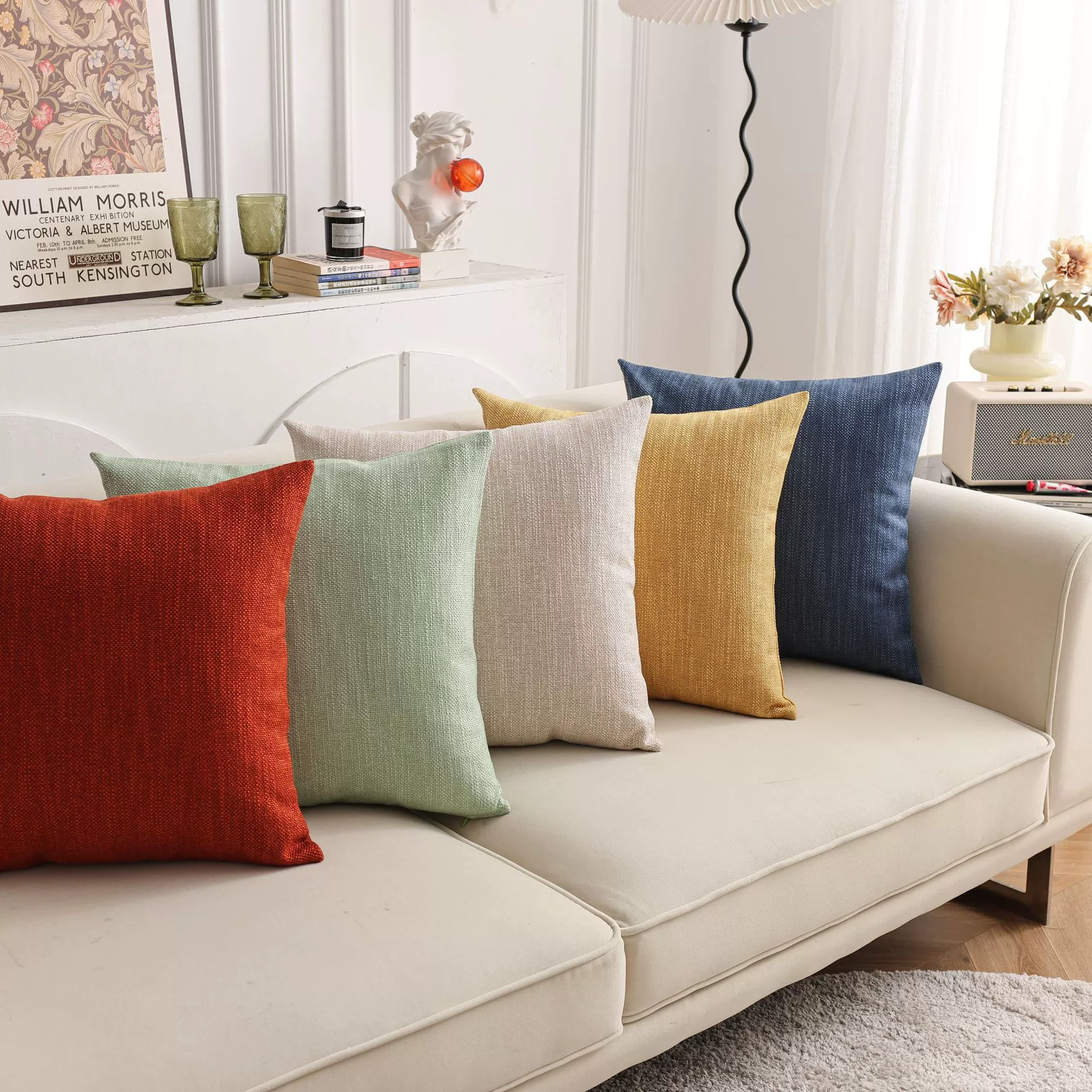 Новая узорчатая льняная наволочка специально для трансграничной платформы Amazon AliExpress