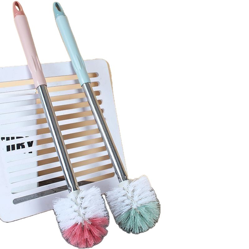 [Agresar y engrosar] cepillo de inodoro sin ángulo muerto de mango largo para limpieza de inodoro de baño cepillo duradero alargado