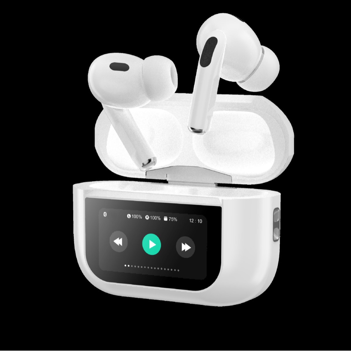 Tytcb9 Smart Active Noise-Cancelling Wireless Headphones with Led Smart Touch Screen, Multiple Functions, In-Ear Headphones, Long-Lasting