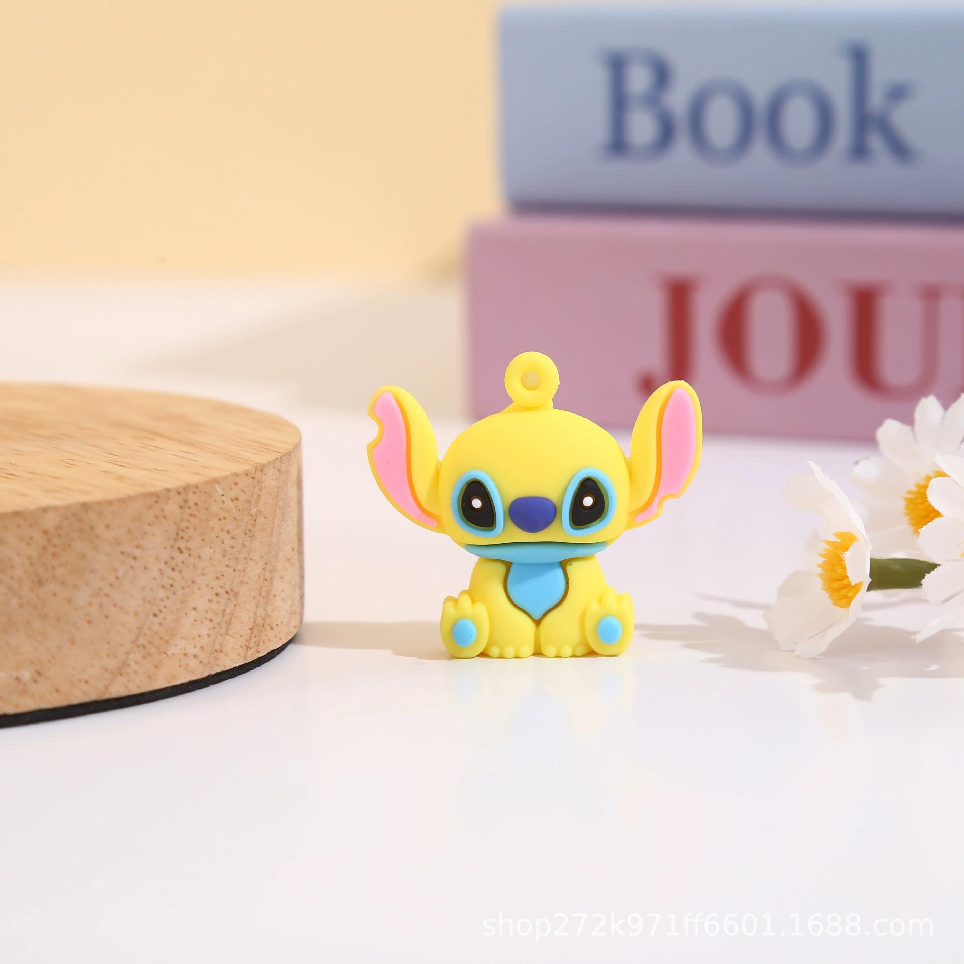 Брелок-подвеска Stitch, мягкий PVC, слепой бокс, отверстие для кольца