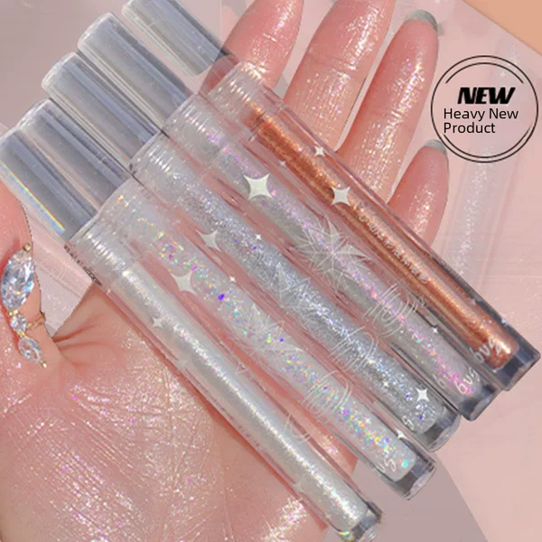 Bvg High-Gloss Liquid Eye Shadow Wholesale Waterproof and Sweat-Proof Glitter Sequins Cross-Border Douyin Popular Monochrome Brightening