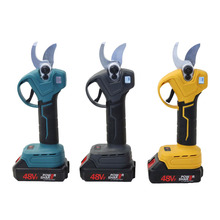 21V无刷无绳电动剪枝机LCD显示屏剪高树盆景剪枝机园林工具电剪刀