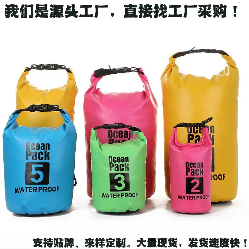 Индивидуальная трансграничная популярная уличная водонепроницаемая сумка, летняя водонепроницаемая сумка для кемпинга, рафтинга, путешествия, спорта, водонепроницаемая сумка-ведро из ПВХ