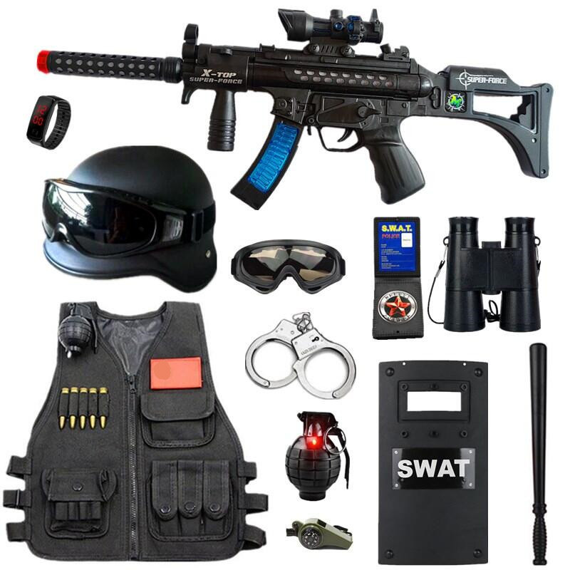Children's Police Toy Set Delta Warrior Hat Boy Special Forces Outdoor Swat Equipment Toy Gun Children's Police Toy Set Delta Warrior Hat Boy Special Forces Outdoor Swat Equipment Toy Gun