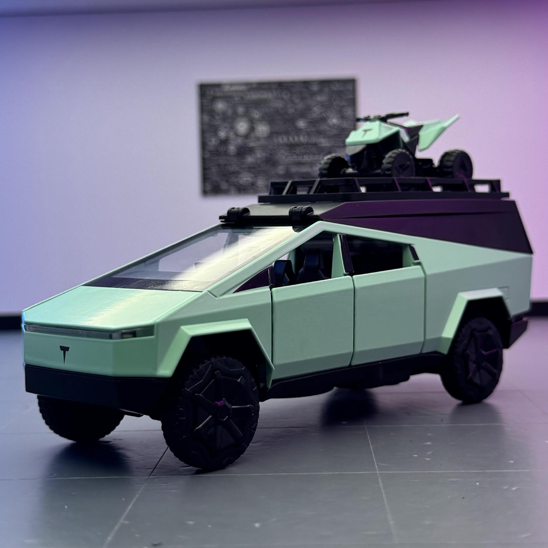 Nuevo modelo de coche Haodi 1:32 pickup camping aleación RV sonido-luz modelo de retroceso adornos coche de juguete para niños