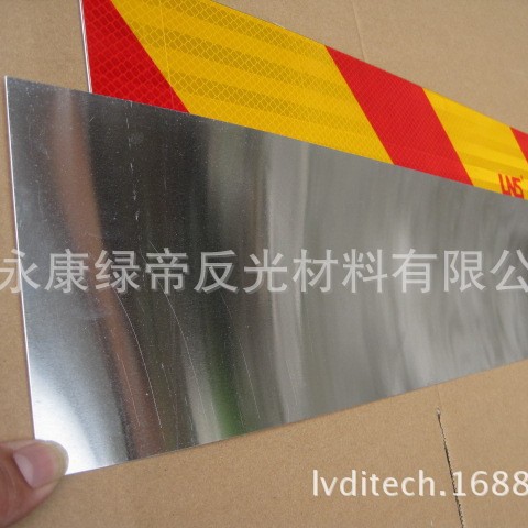 厂家供应货车汽车尾部反光板 黄红斜纹贴膜 反光铝板（图）反光板