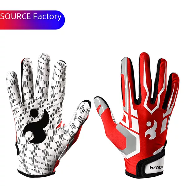 Cross-Border American Football Training Gloves Outdoor Silicone Non-Slip Full-Finger Softball Sports Baseball Gloves