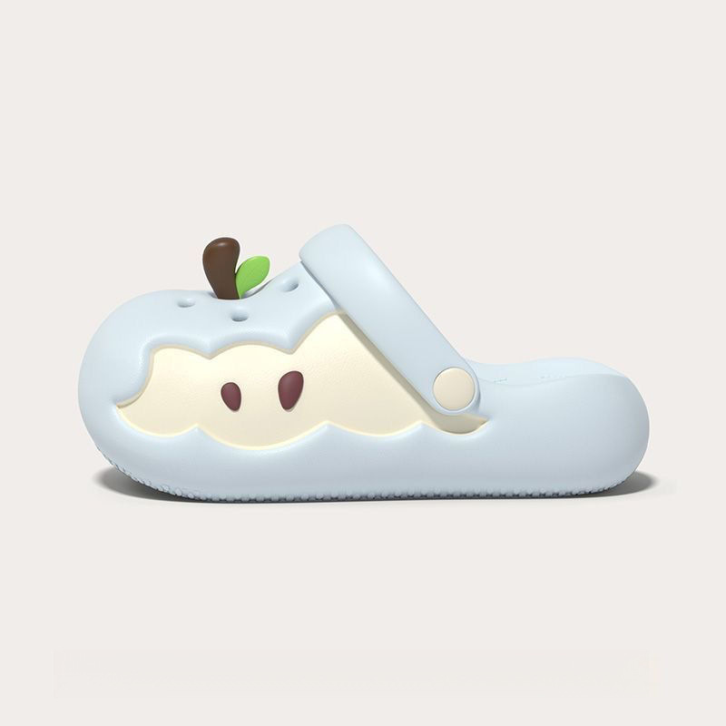 Apple Crocs 夏用滑り止めサンダル 包頭レディース厚底スリッパ|undefined