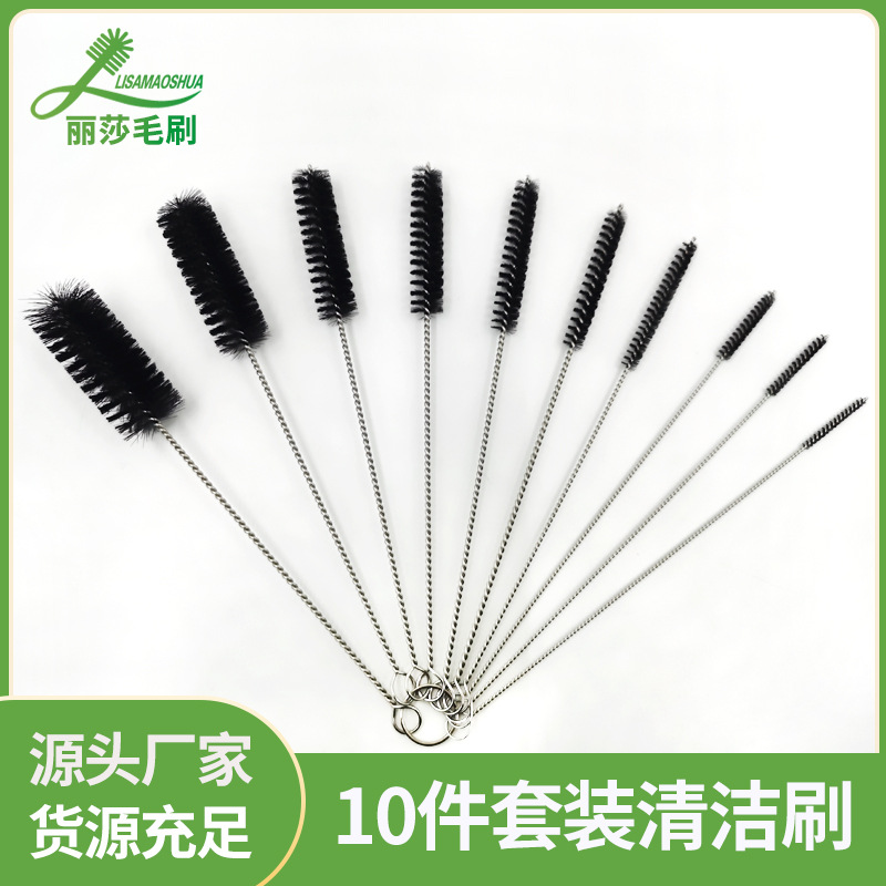 Cepillo de limpieza traje aguja boquilla cepillo equipo de tatuaje cepillo de pulverización traje de cepillo de diez piezas traje de cepillo de pistola