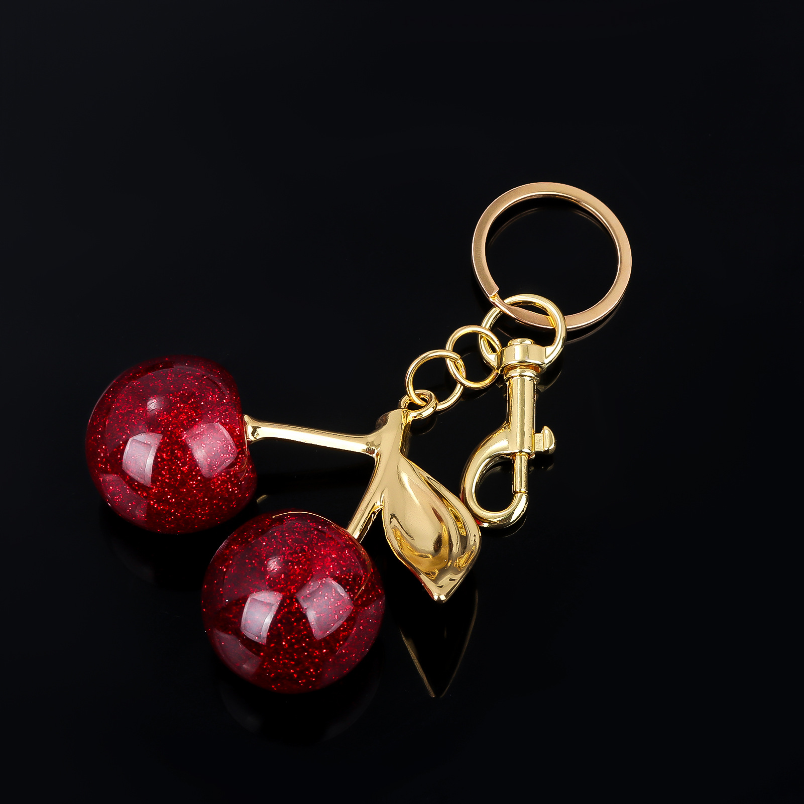 64g Weight Bag Pendant, Keychain Classification 1 Piece Quantity Holiday, Banquet, Travel Occasion Plastic, Resin Material Christmas Festival Cherry Pattern Fruit/Food, Plating Design Elegant, Hip-Hop, Simple Style Style 1 Piece Elegant Hip-Hop Simple Style Cherry Plastic Resin Fruit/Food Plating Christmas Bag Pendant Keychain 12