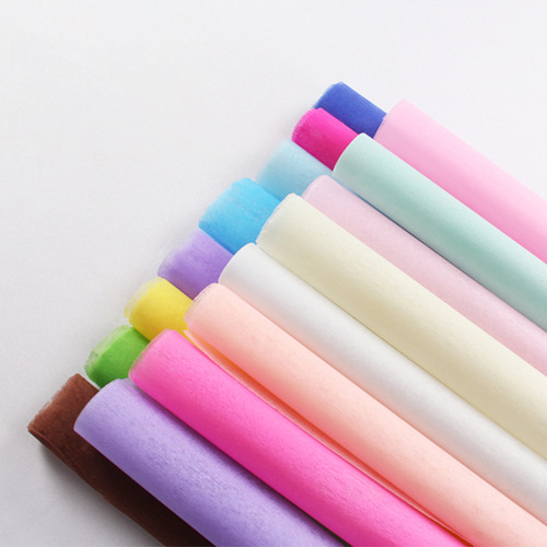 Solid color tissue paper lined paper flowers tissue paper wrapped flowers paper flower art handmade diy material solid color bouquet wrapping paper 1