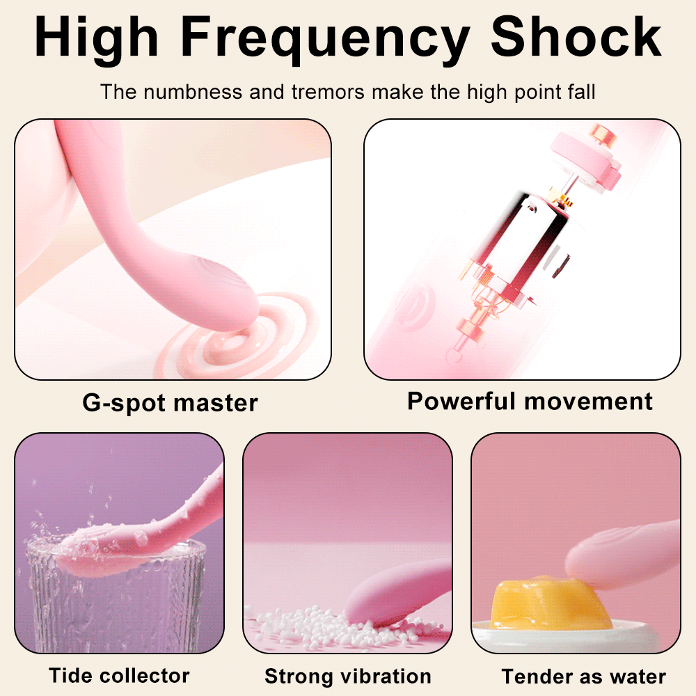 G-Spot Stimulation Pen Vibrator, Silicone Curved Tip, Button Control, Pink — detail image 2