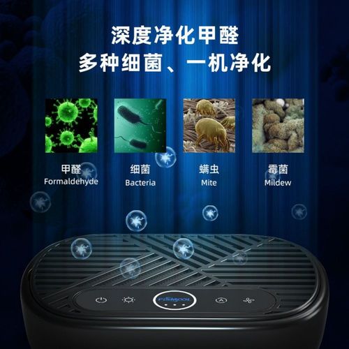  New Car Air Purifier for Home and Baby, Smart UV Sterilization, Formaldehyde Removal, Negative Ion Purification