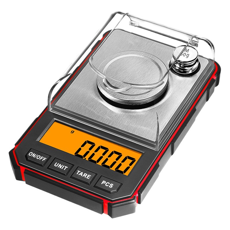Báscula electrónica de precisión, bolsillo pequeño, mini báscula mg, precisión 50g/0.001 báscula electrónica, pesador