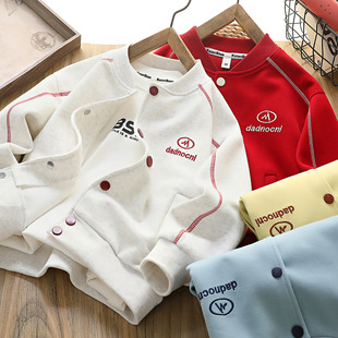 Chivalrous Bear Boys Baseball Suit Coat 2025 Spring New Children's Trendy Children's Jacket Top Wholesale