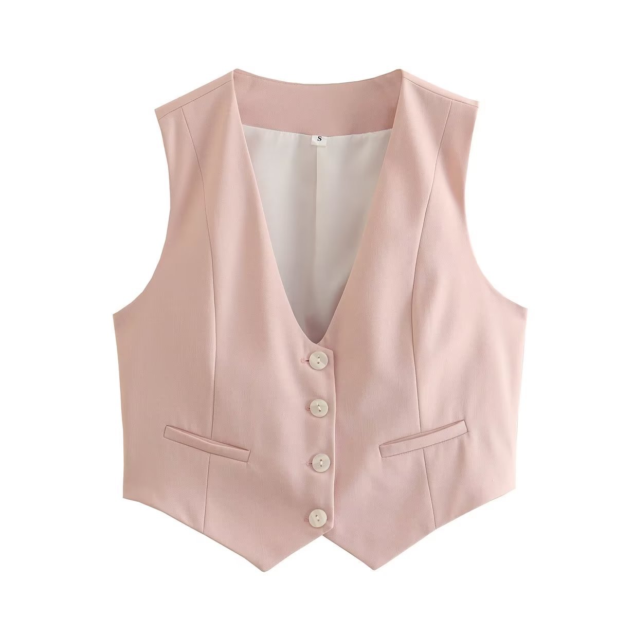 Women's Streetwear Solid Color Vest display picture 11