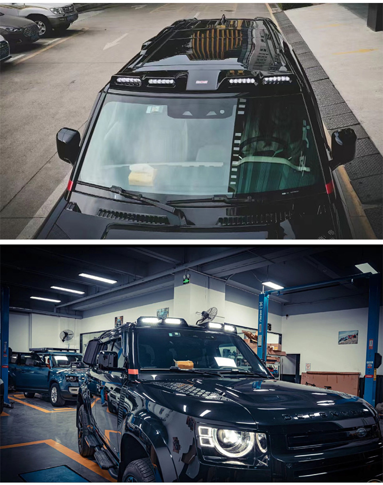 Suitable for Land Rover New Defender Roof Light Led Roof Light High-Brightness Roof Strip Spotlight Strong Light Searchlight Modification