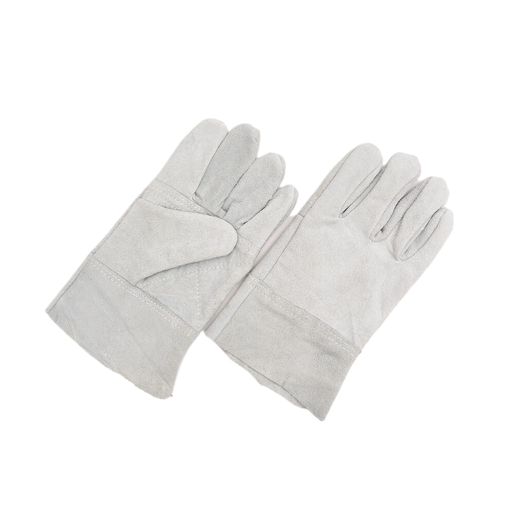 焊革侍牛二层全掌短皮加托耐磨防滑劳保安全工作手套