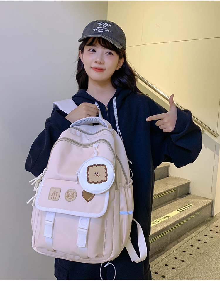 Kids Backpacks New Junior High School High School School Pink Girl Junior High School High School Student Backpack_voghion.com