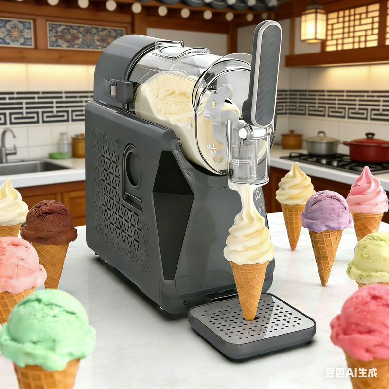Household Ice Cream Maker, Small Fully Automatic Smoothie Maker, Beverage Maker, Fast Commercial Ice Cream Machine, Ice Melting Machine
