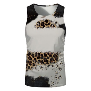 2023 new spring factory direct casual loose digital printing breathable summer printing trendy vest trend