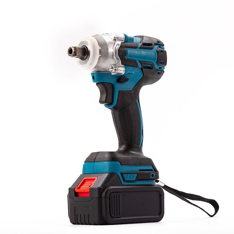 Cross-Border Lithium Battery Rechargeable Wrench Electric Impact Wrench Shelf Brushless Electric Wrench High Torque Impact Wrench