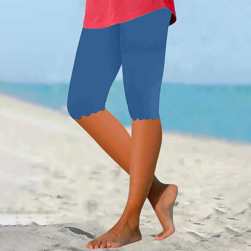 2024 Amazon Aliexpress Summer Women's Solid Color Casual Popular Leggings (Large Stock Available)