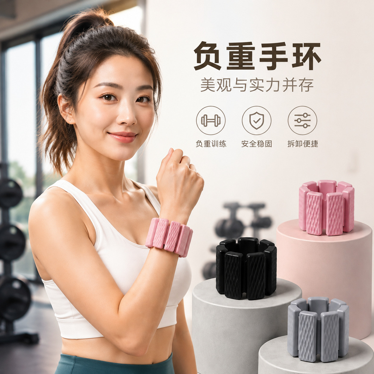 Removable invisible module for gym